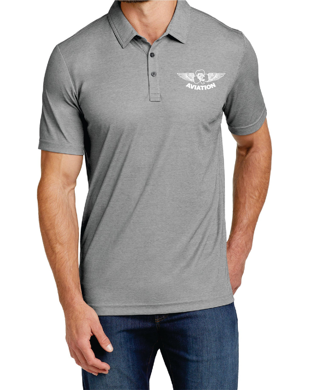 TravisMathew Oceanside Quiet Shade Grey Heather Polo