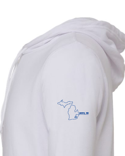 CC Aviation Jet Logo White Pullover Hoodie