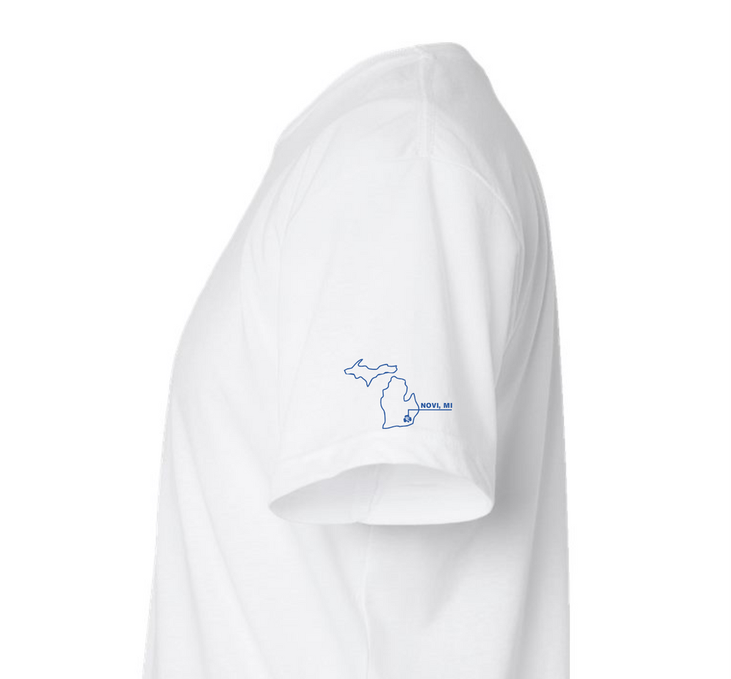 CC Aviation Jet Logo White Short Sleeve T-shirt
