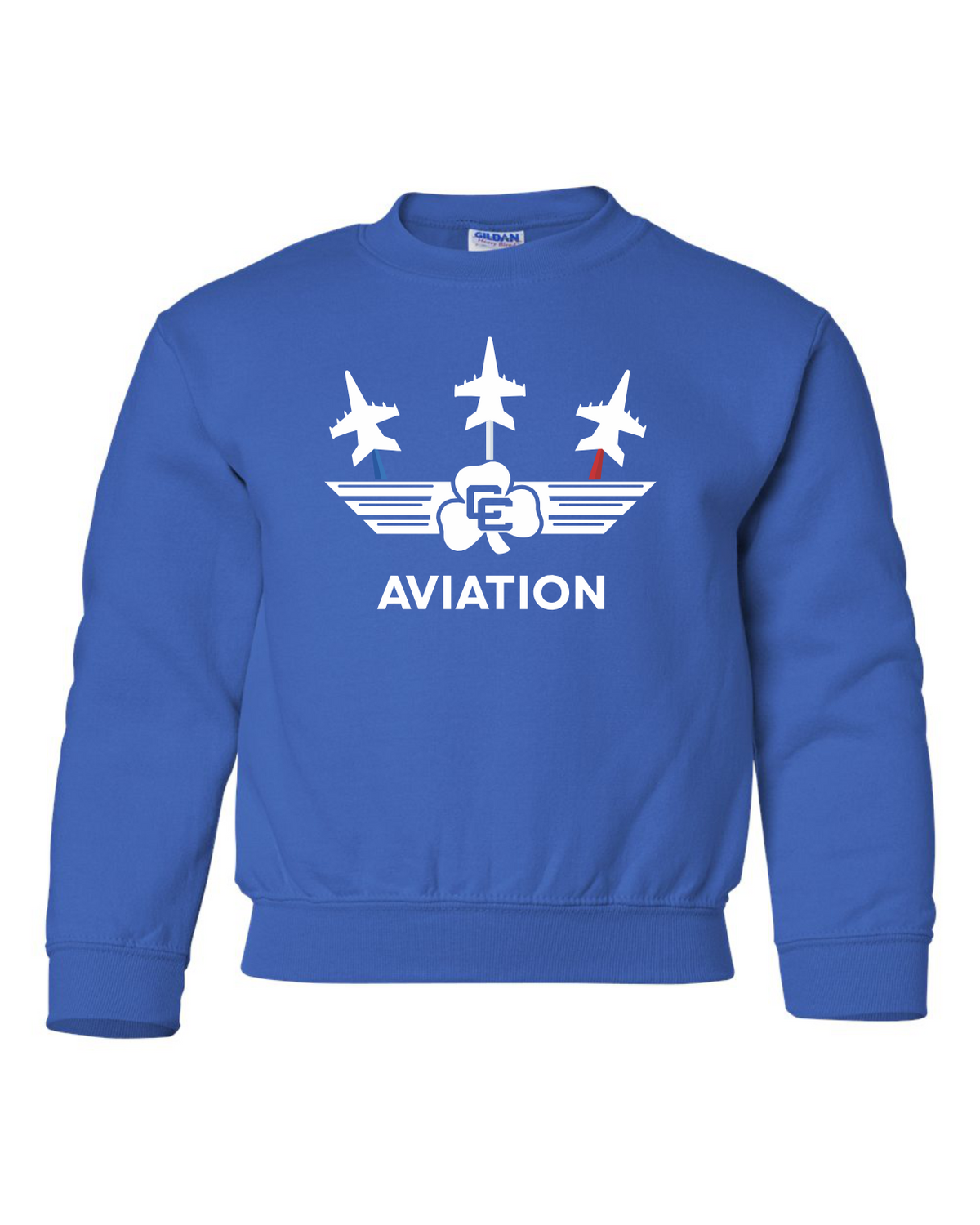 CC Aviation YOUTH Jet Logo Crewneck Sweatshirt