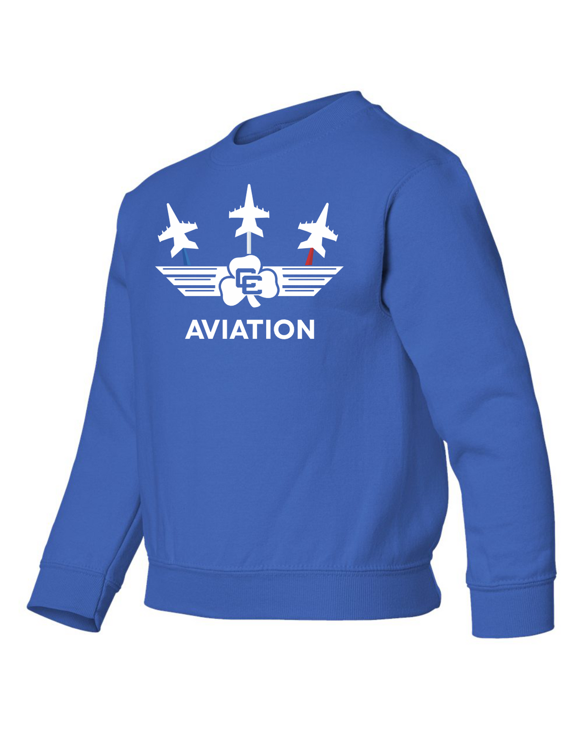 CC Aviation YOUTH Jet Logo Crewneck Sweatshirt