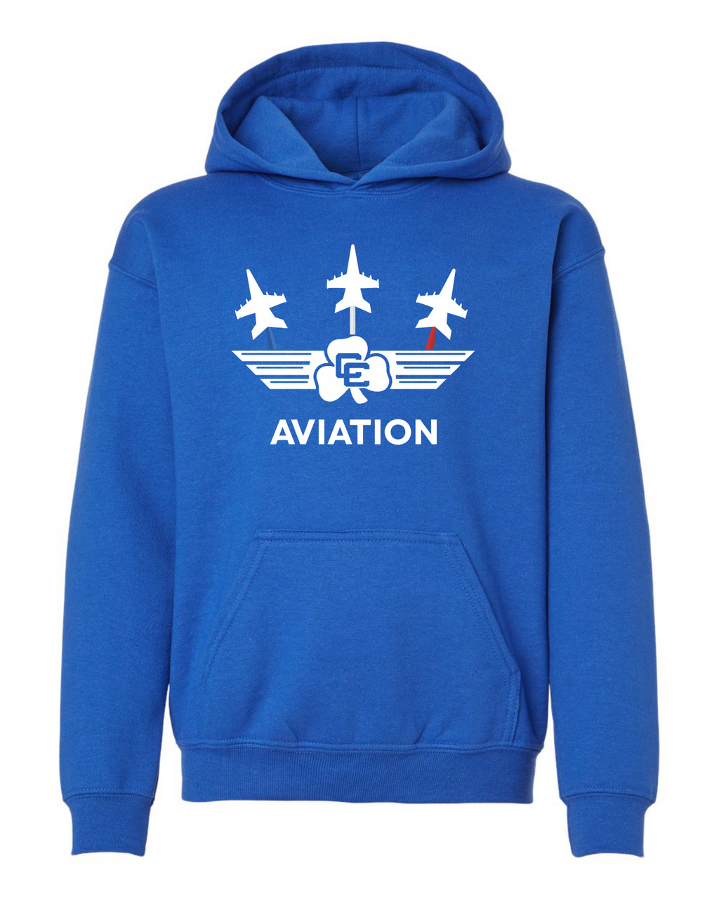 CC Aviation YOUTH Jet Logo Hooded Sweatshirt