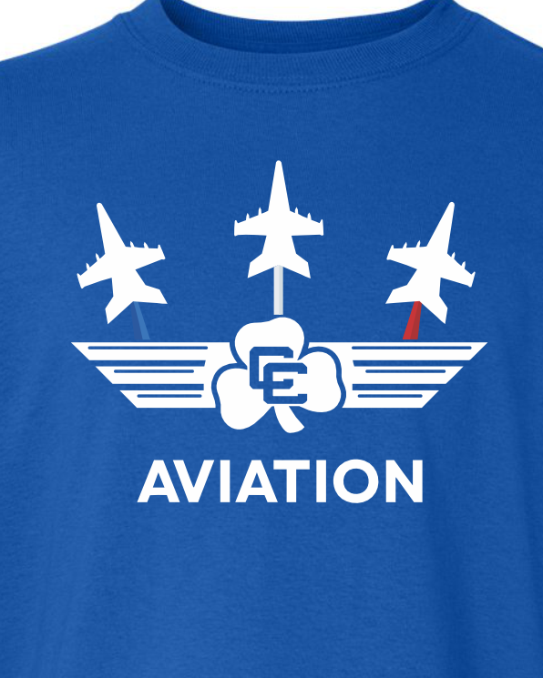 CC Aviation YOUTH Jet Logo Long Sleeve T-shirt
